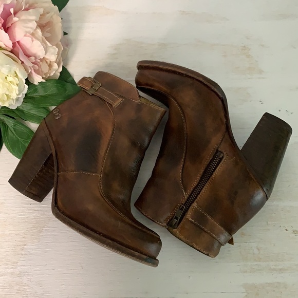 Bed Stu Isla Brown Leather Ankle Boogie Size 6 - Picture 7 of 11